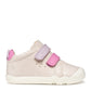 GEOX B4663A STEPPIEUP GIRLS IVORY/PINK BAREFOOT SHOE