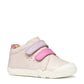 GEOX B4663A STEPPIEUP GIRLS IVORY/PINK BAREFOOT SHOE