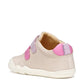 GEOX B4663A STEPPIEUP GIRLS IVORY/PINK BAREFOOT SHOE