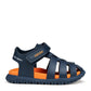 Geox B556AAB FUSBETTO SANDAL - SAGE; NAVY/RED; SAGE/NAVY & NAVY/ORANGE