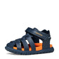 Geox B556AAB FUSBETTO SANDAL - SAGE; NAVY/RED; SAGE/NAVY & NAVY/ORANGE