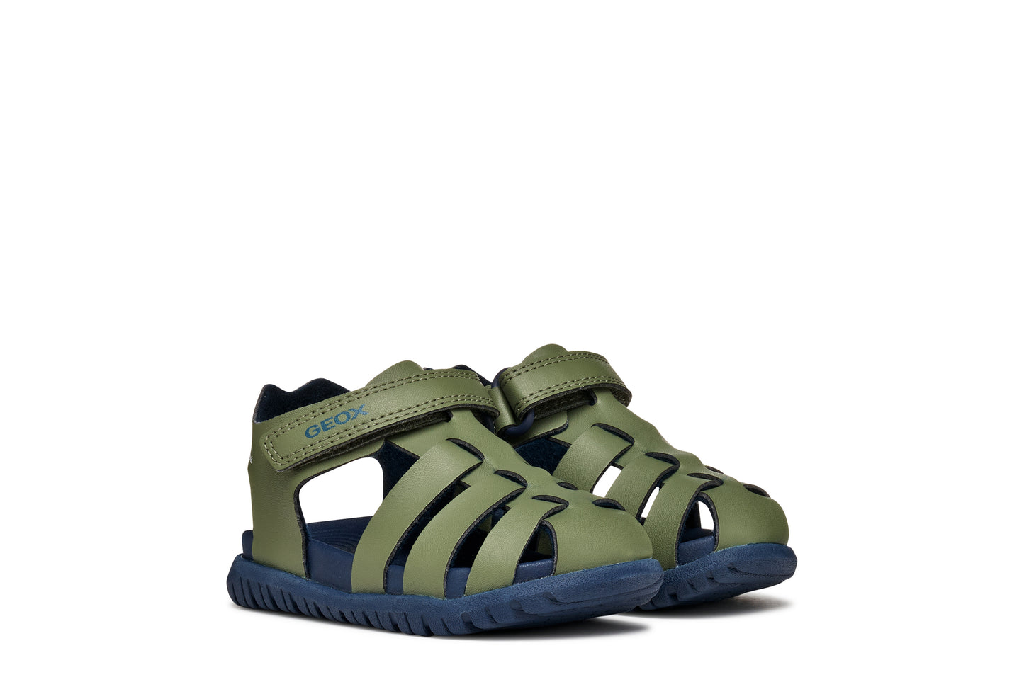 Geox B556AAB FUSBETTO SANDAL - SAGE; NAVY/RED; SAGE/NAVY & NAVY/ORANGE