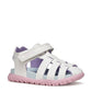 Geox B556BA FUSBETTO SANDAL - PINK/LILAC & WHITE/PINK