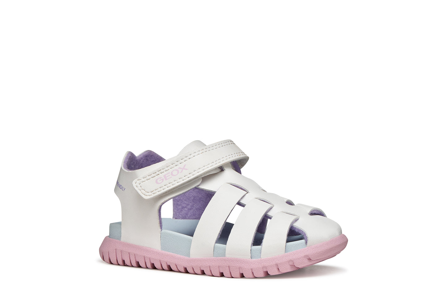 Geox B556BA FUSBETTO SANDAL - PINK/LILAC & WHITE/PINK