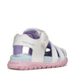 Geox B556BA FUSBETTO SANDAL - PINK/LILAC & WHITE/PINK