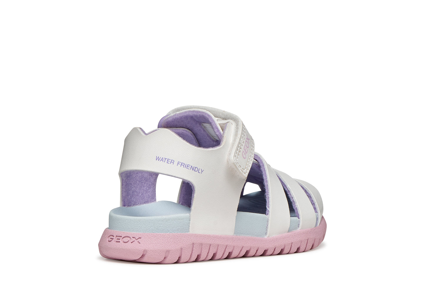 Geox B556BA FUSBETTO SANDAL - PINK/LILAC & WHITE/PINK