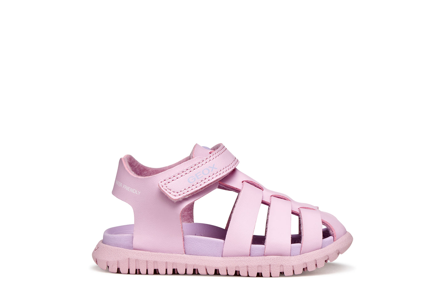 Geox B556BA FUSBETTO SANDAL - PINK/LILAC & WHITE/PINK