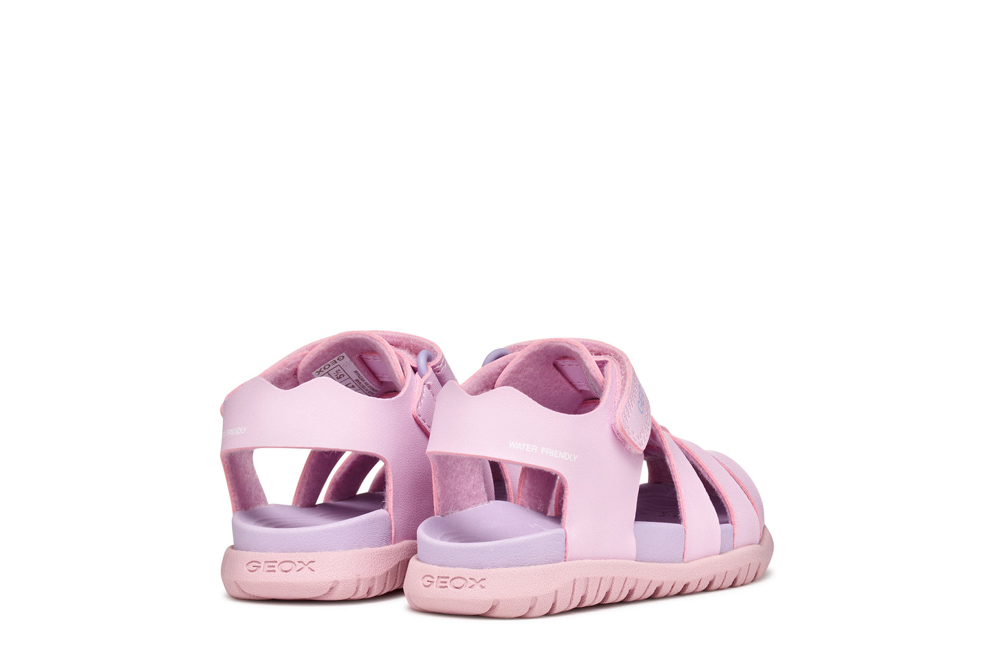 Geox B556BA FUSBETTO SANDAL - PINK/LILAC & WHITE/PINK
