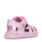 Geox B556BA FUSBETTO SANDAL - PINK/LILAC & WHITE/PINK