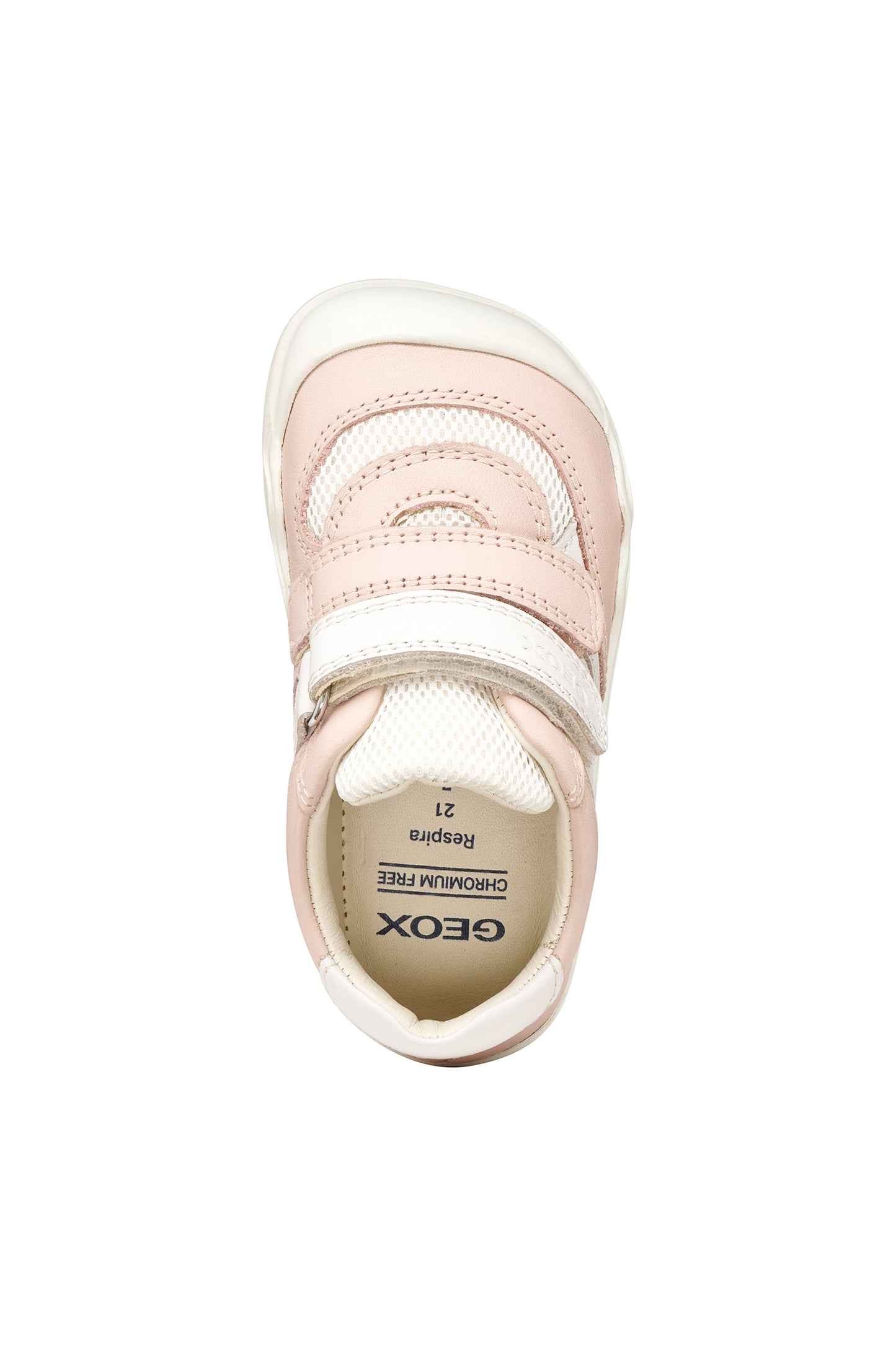 GEOX B6563A STEPPIEUP BAREFOOT GIRL ROSE/WHITE