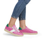 D2C02-12  Remonte Odeon Shoe -Blue/White and Fuchsia/White