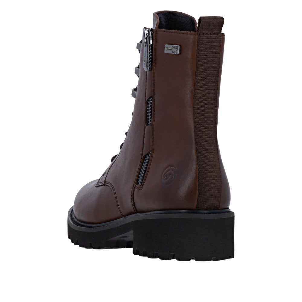 Remonte Women's Lace Up Boot with Zip D8656-00/-25