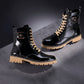 Remonte D8663-00 black patent boot