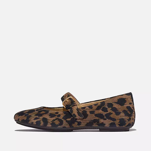Fitflop Delicato Leopard Suede Mary Janes
