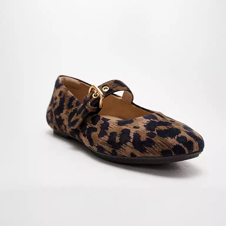 Fitflop Delicato Leopard Suede Mary Janes
