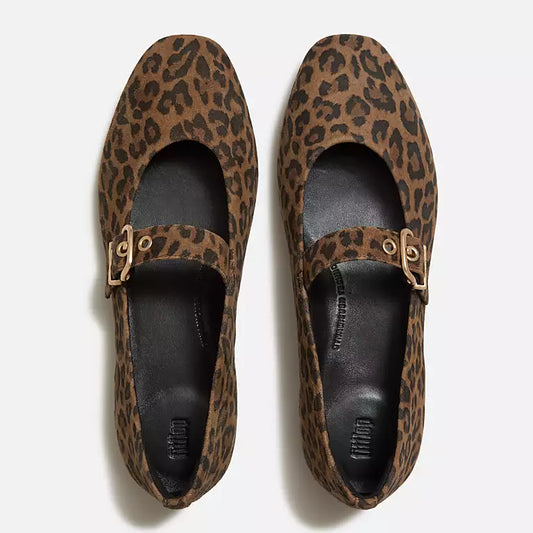 Fitflop Delicato Mary Janes LEOPARD OR BLACK LEATHER