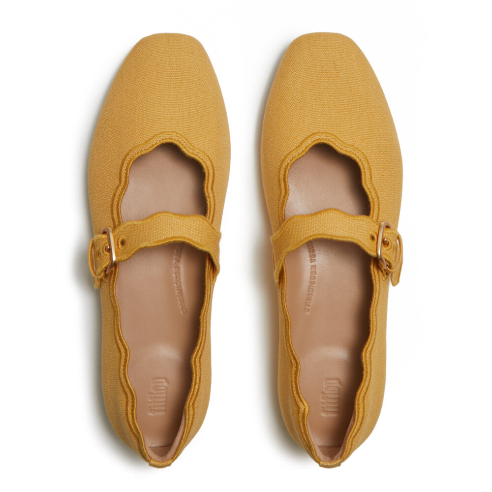 Fitflop Delicato Wave Edge Canvas Mary Janes