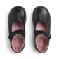 Start-Rite Emily Black Leather and Patent girls rip-tape School Shoe