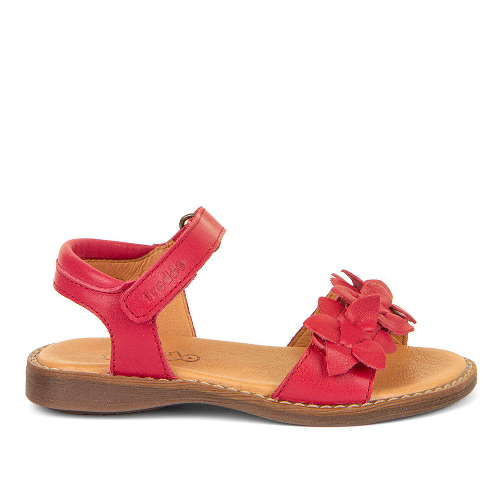 Froddo G3150251 Sandal - Red / Peach / Flowers