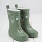 Grass and Air Kids Khaki Green Colour-Changing Kids Wellies