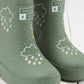 Grass and Air Kids Khaki Green Colour-Changing Kids Wellies