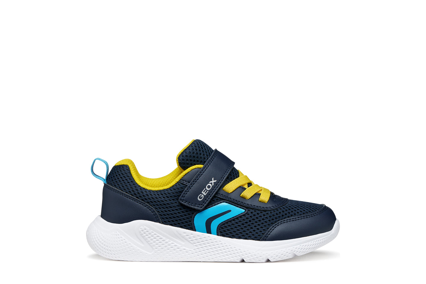 GEOX J36GBA J SPRINTYE BOY Navy/Yellow or Lt Blue/Navy