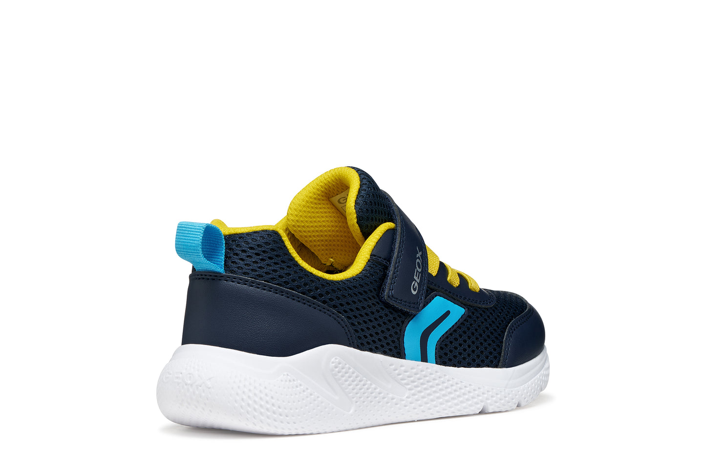 GEOX J36GBA J SPRINTYE BOY Navy/Yellow or Lt Blue/Navy