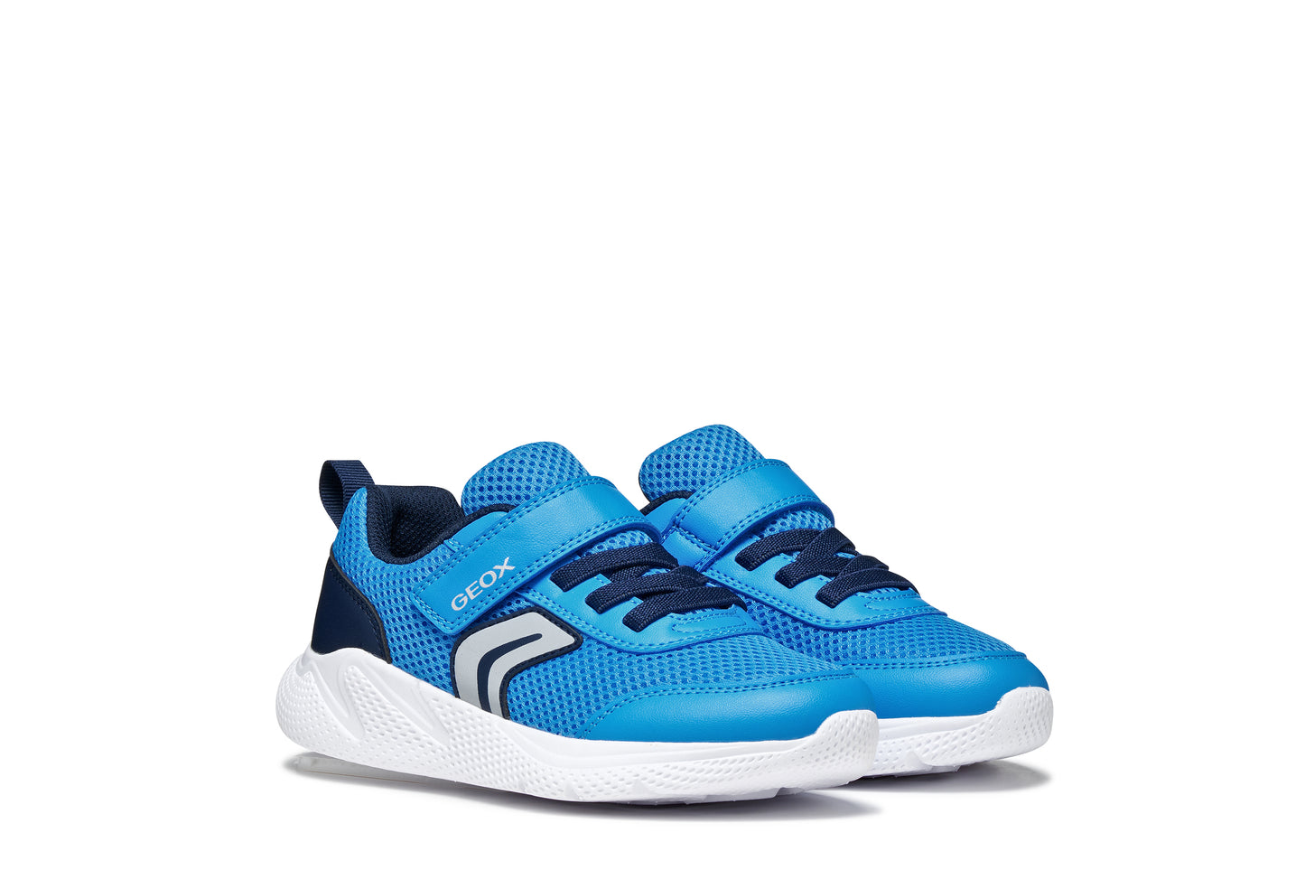 GEOX J36GBA J SPRINTYE BOY Navy/Yellow or Lt Blue/Navy