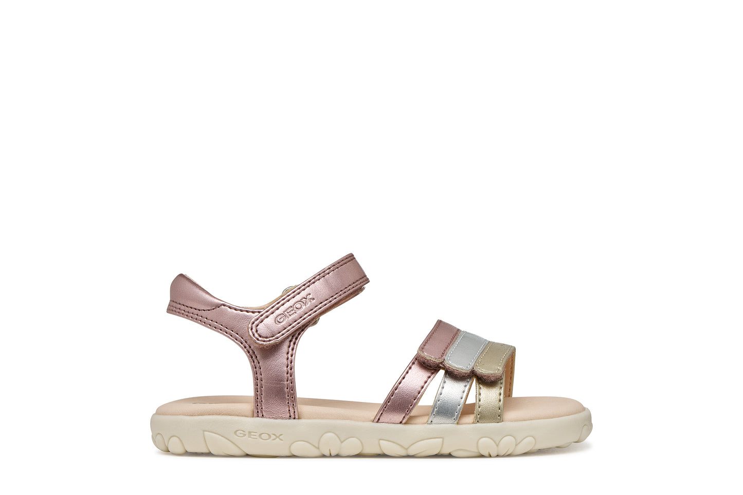 Geox J458ZD HAITI SANDAL - OLD ROSE/GOLD