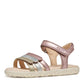 Geox J458ZD HAITI SANDAL - OLD ROSE/GOLD