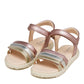 Geox J458ZD HAITI SANDAL - OLD ROSE/GOLD