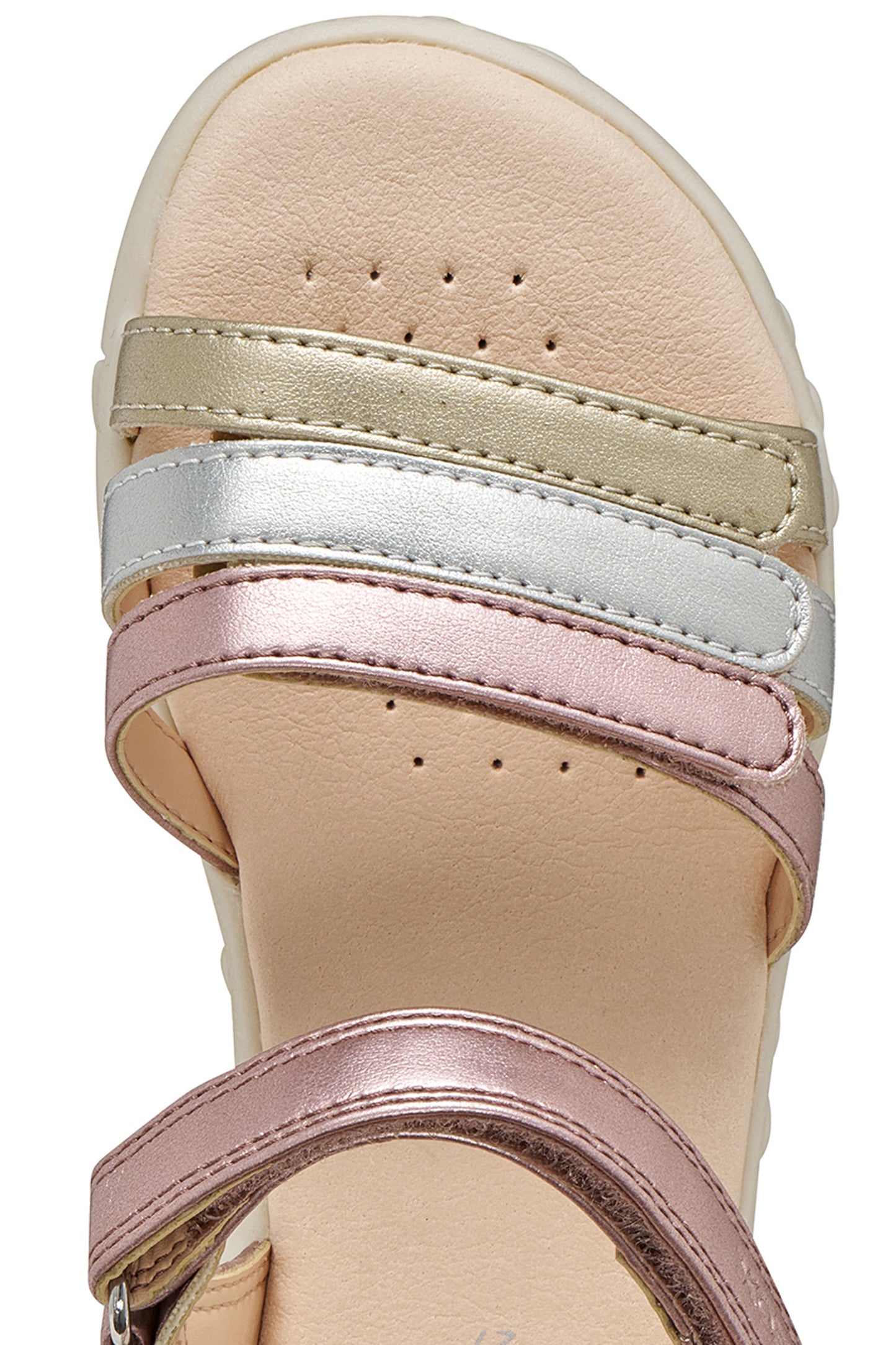 Geox J458ZD HAITI SANDAL - OLD ROSE/GOLD