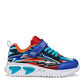 Geox Assister J45DZB Royal/Orange light up trainers