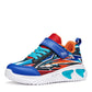 Geox Assister J45DZB Royal/Orange light up trainers