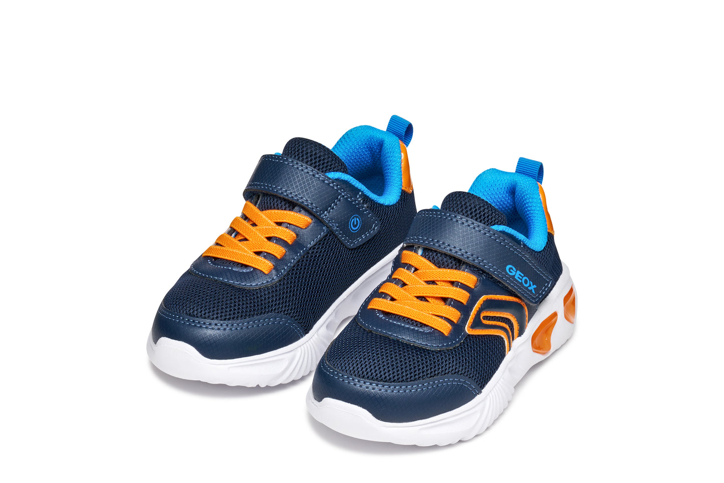 Geox J45DZC Assister- Royal/Orange; Navy/Red; Royal/Lime & Navy/Orange