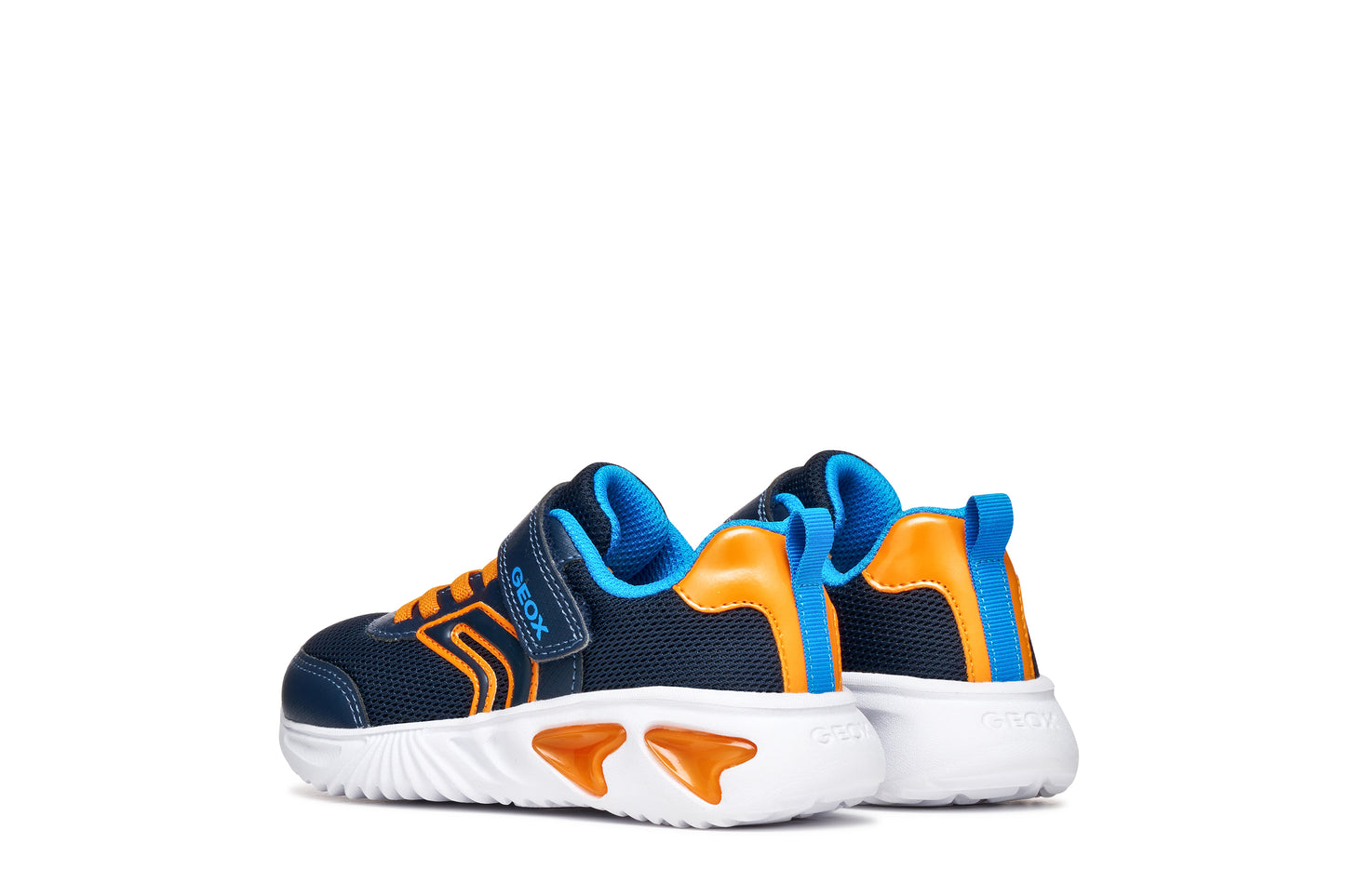 Geox J45DZC Assister- Royal/Orange; Navy/Red; Royal/Lime & Navy/Orange