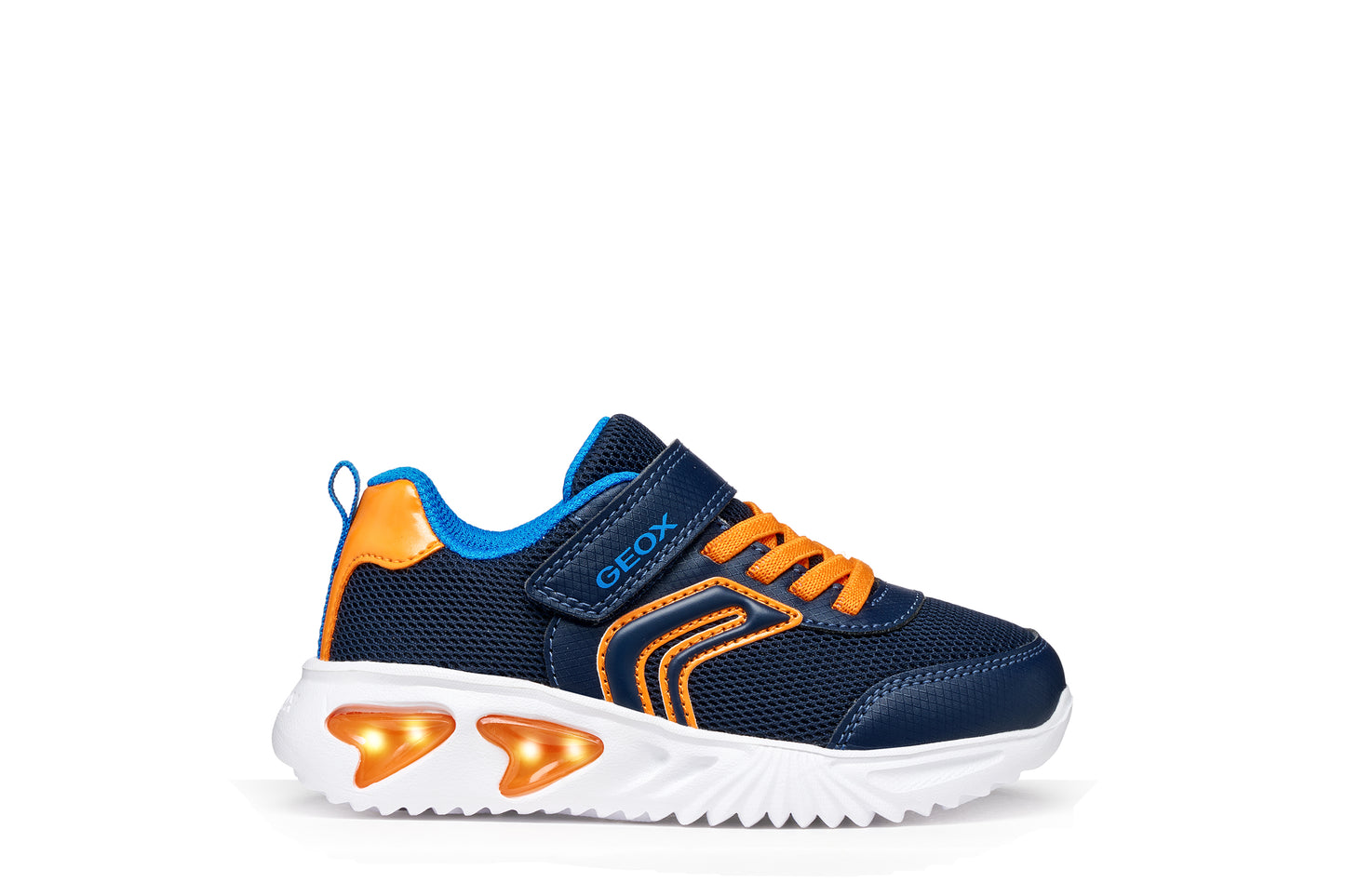 Geox J45DZC Assister- Royal/Orange; Navy/Red; Royal/Lime & Navy/Orange