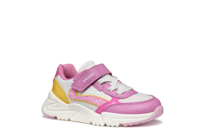 Geox J46M2A Loftus girl -Lilac/Turquoise & Dark Pink/Yellow