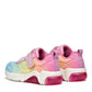 GEOX J46M4C FADINLIGHT GIRLS TRAINER PINK/MULTICLOUR WITH LIGHTS