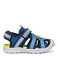 Geox J4555XA J Vaniett Closed Toe Sandal - Navy/Lt Blue