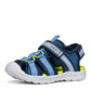Geox J4555XA J Vaniett Closed Toe Sandal - Navy/Lt Blue
