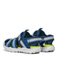 Geox J4555XA J Vaniett Closed Toe Sandal - Navy/Lt Blue