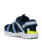 Geox J4555XA J Vaniett Closed Toe Sandal - Navy/Lt Blue