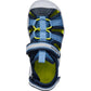 Geox J4555XA J Vaniett Closed Toe Sandal - Navy/Lt Blue