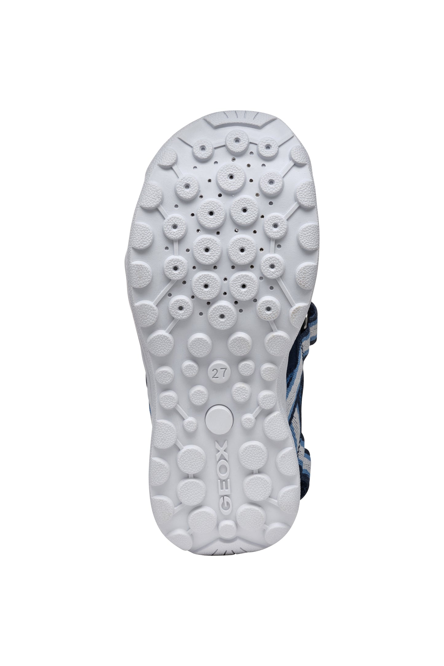 Geox J4555XA J Vaniett Closed Toe Sandal - Navy/Lt Blue