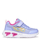 GEOX J55E9B ASSISTER GIRLS TRAINER LAVENDER/FUCHSIA WITH LIGHTS