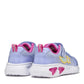 GEOX J55E9B ASSISTER GIRLS TRAINER LAVENDER/FUCHSIA WITH LIGHTS