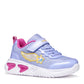 GEOX J55E9B ASSISTER GIRLS TRAINER LAVENDER/FUCHSIA WITH LIGHTS