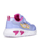 GEOX J55E9B ASSISTER GIRLS TRAINER LAVENDER/FUCHSIA WITH LIGHTS