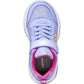 GEOX J55E9B ASSISTER GIRLS TRAINER LAVENDER/FUCHSIA WITH LIGHTS